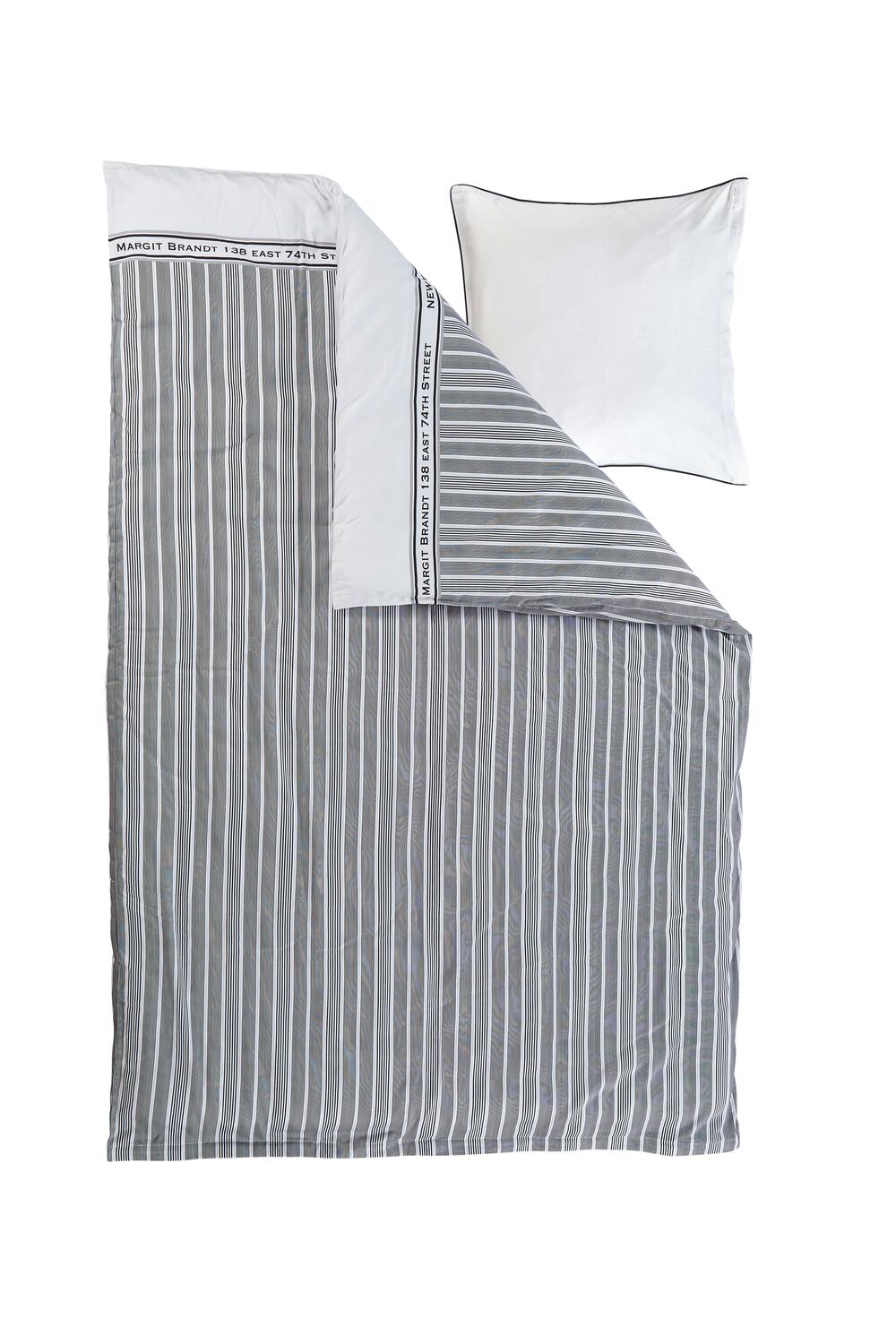 New York sengesæt - sort/hvid